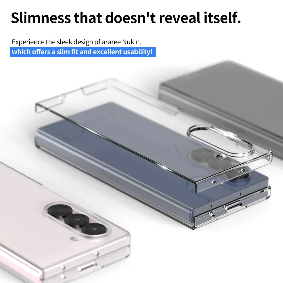 Araree Samsung Z Fold 6 Nukin Case - Clear - Tashqila Araree Samsung Z Fold 6 Nukin Case - Clear - Tashqila